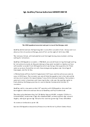 A preview of a PDF biography for Sutherland, Geoffrey Thomas
